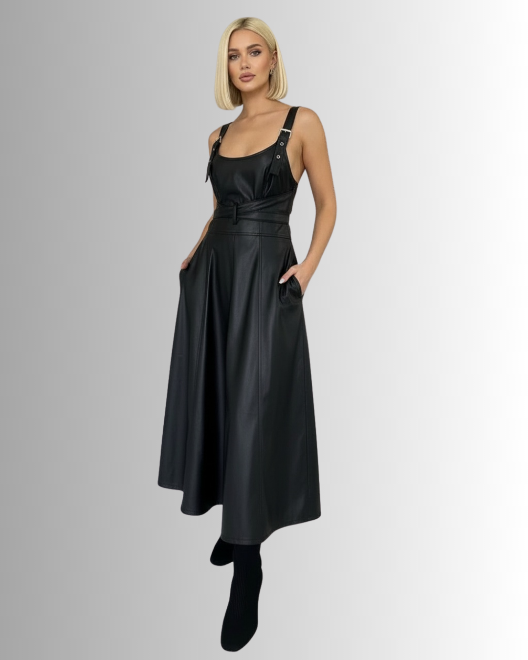 Monroe Vegan Leather Dress