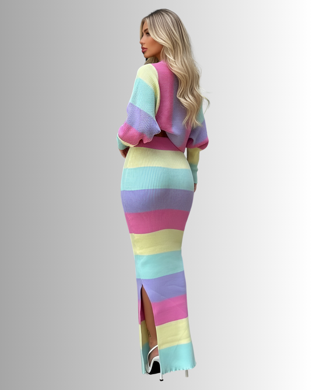 Keva Stripped Knit Set