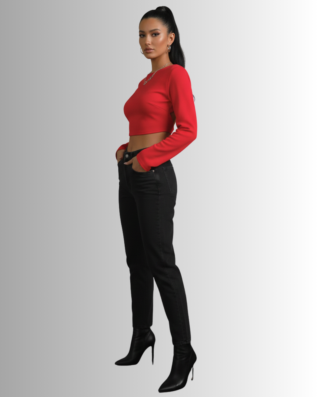 Darin Chain Cropped Top