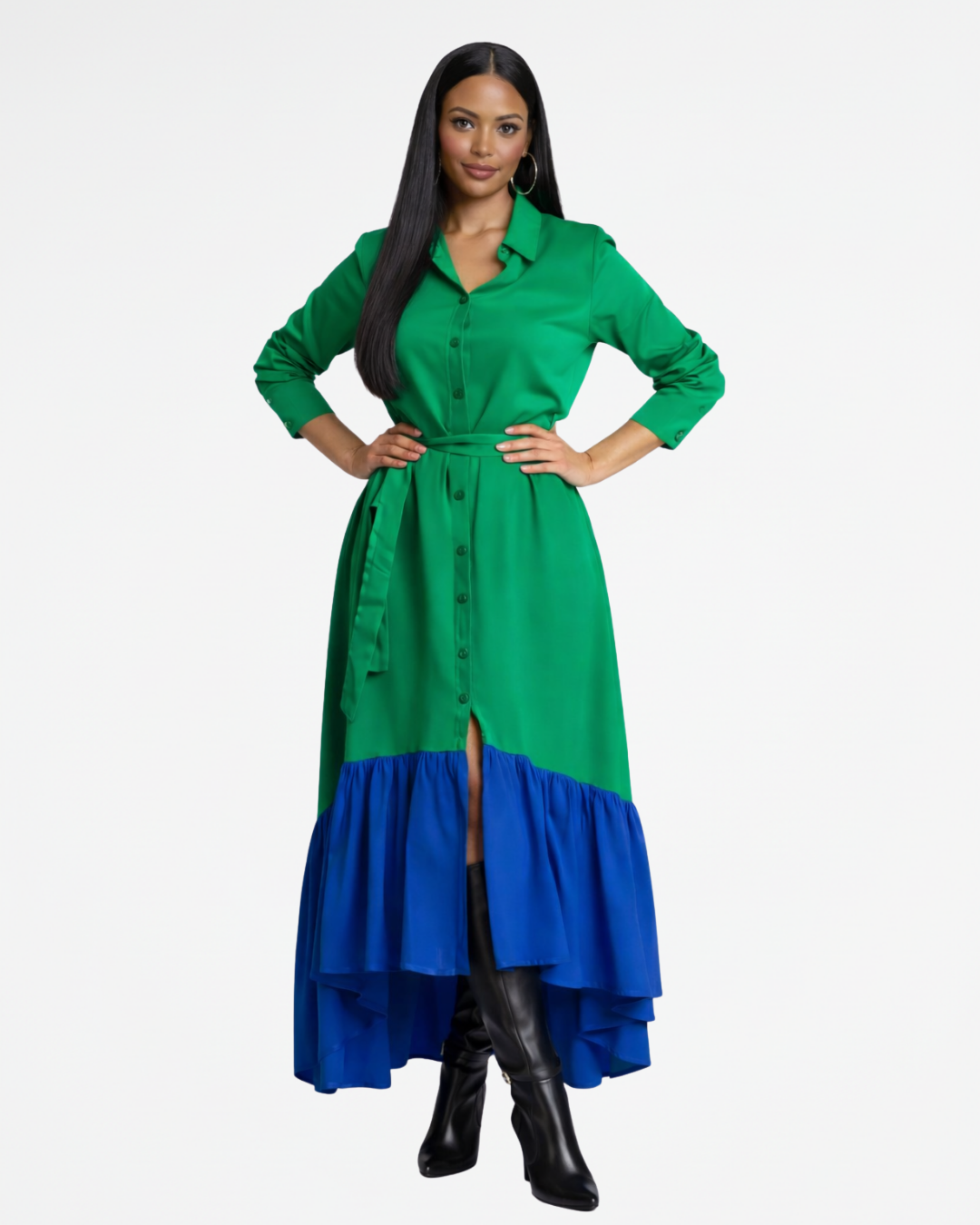 Thia Colorblock Maxi Dress