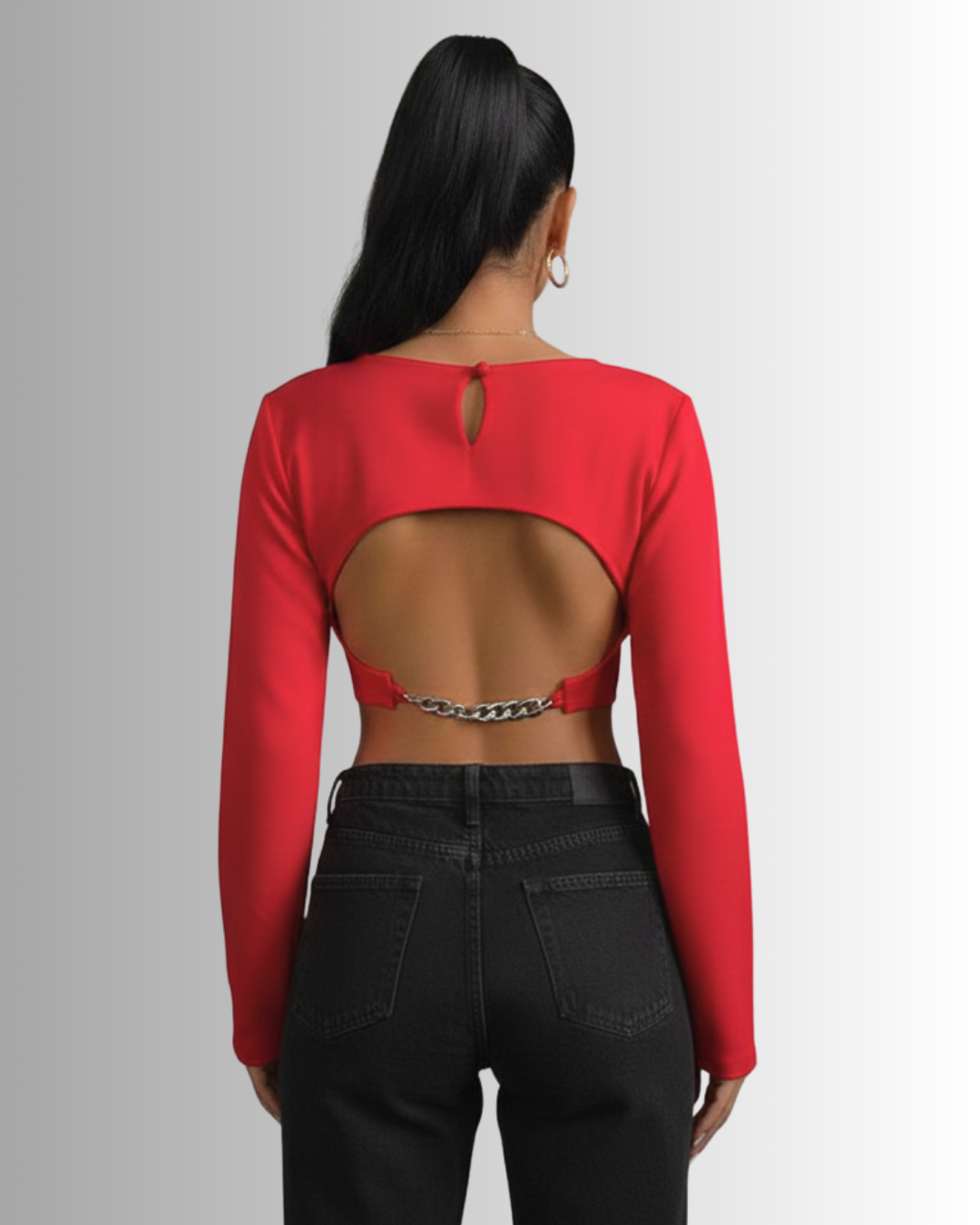 Darin Chain Cropped Top