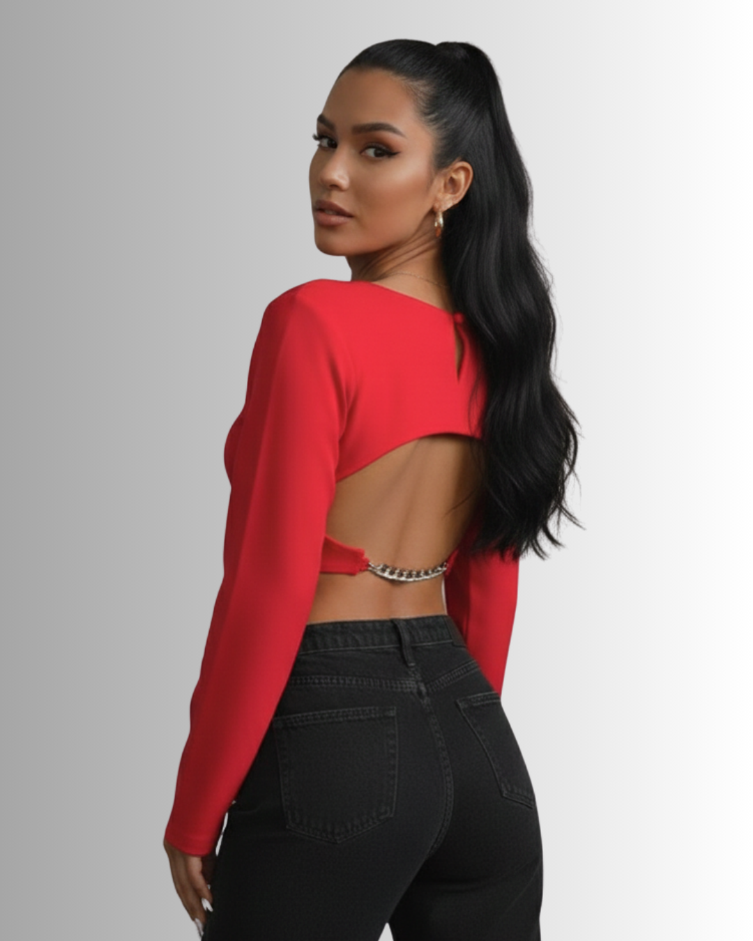 Darin Chain Cropped Top
