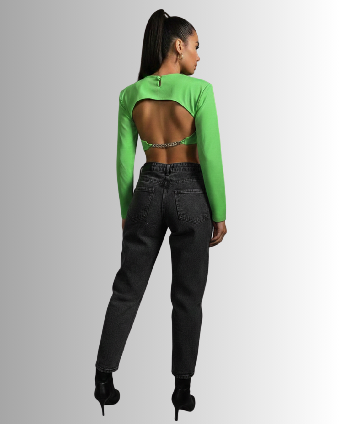 Darin Chain Cropped Top
