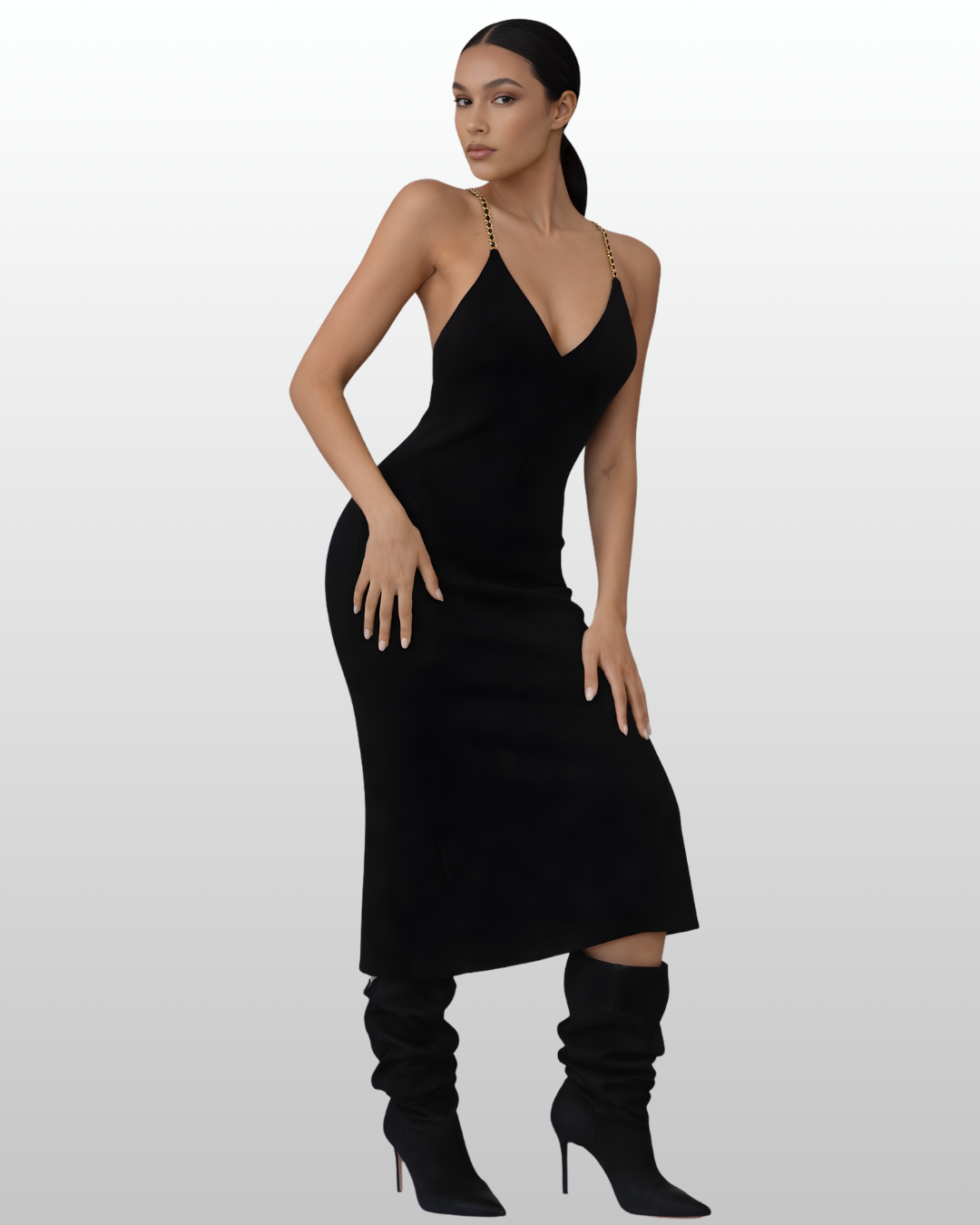 Zena Chain Knit Dress