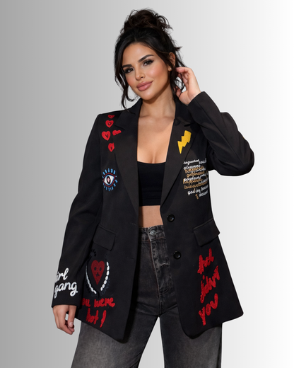 Emma Embroidered Blazer