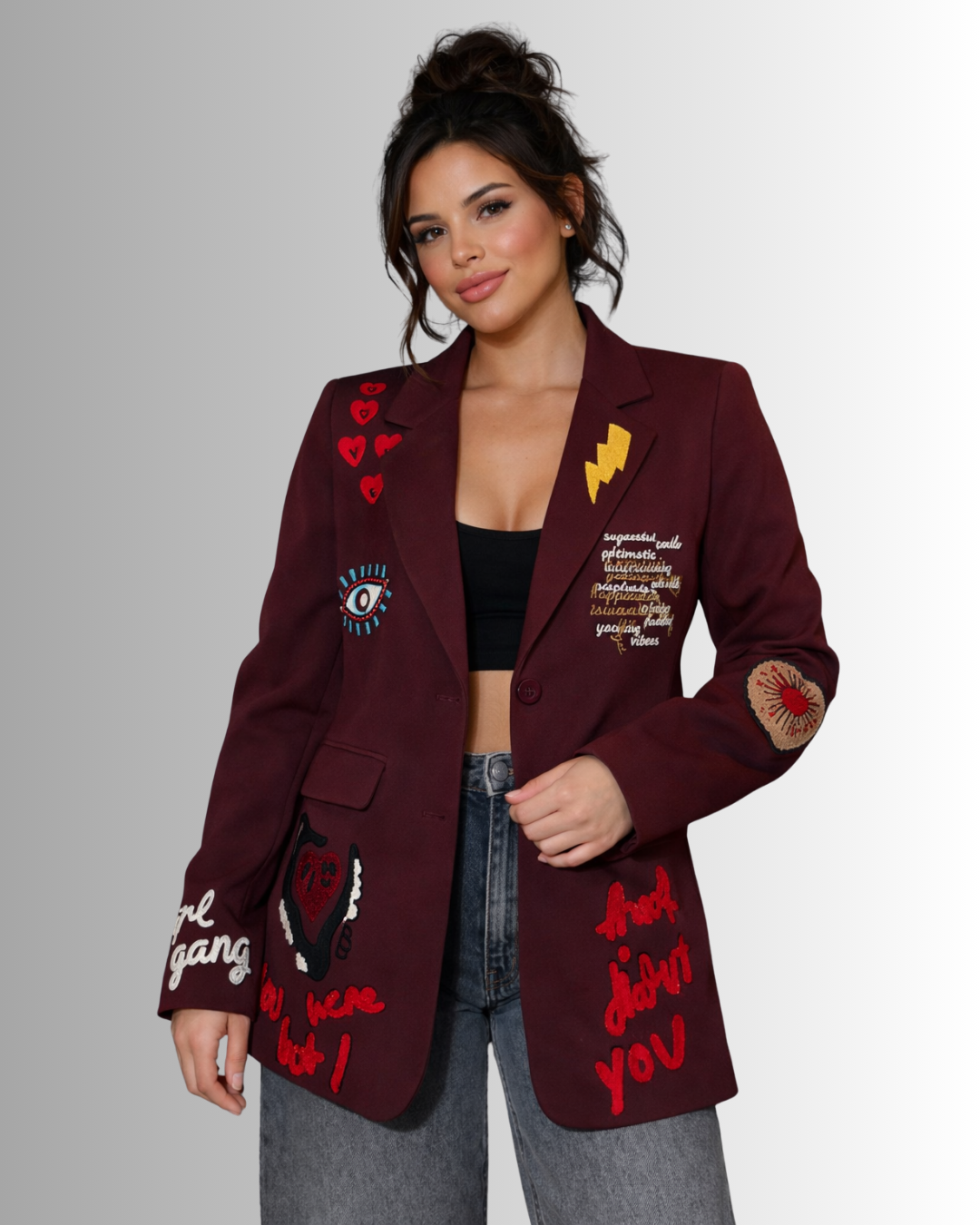Emma Embroidered Blazer